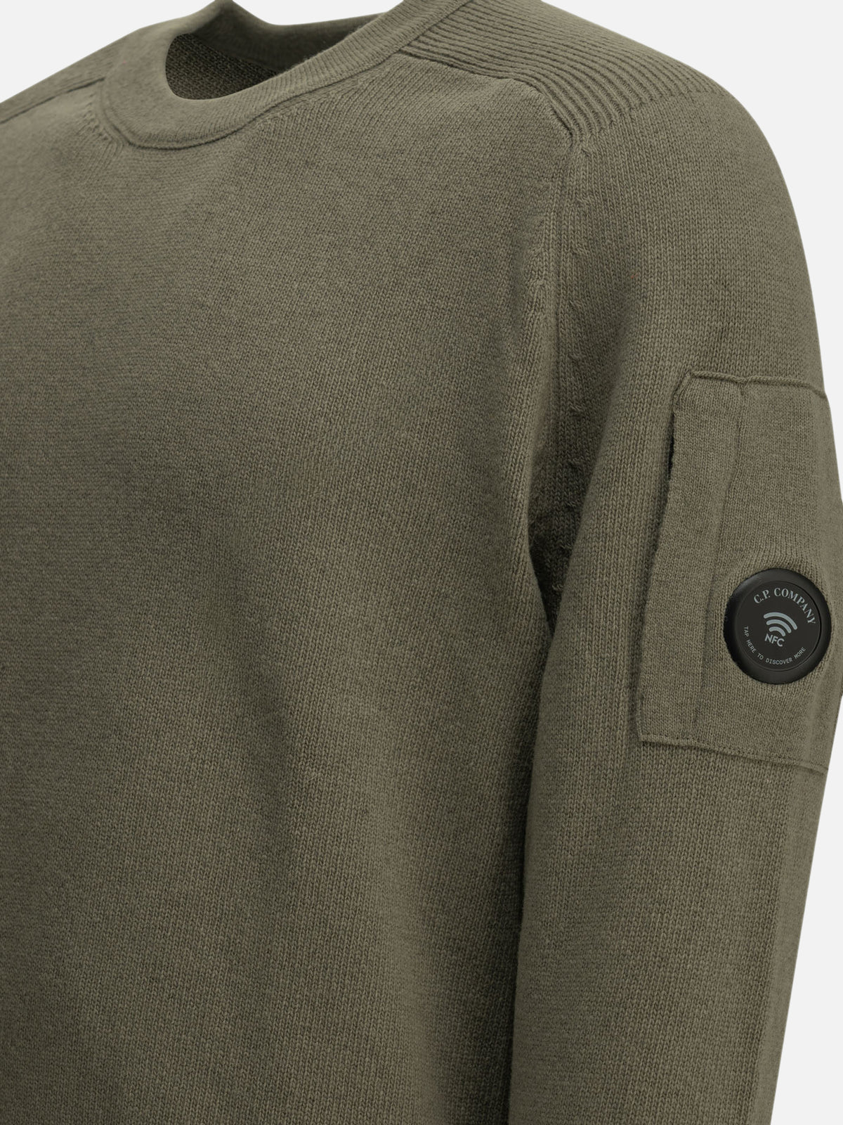 C.P. Company "Lens" Crew-Neck Sweater Grey - VIETTI