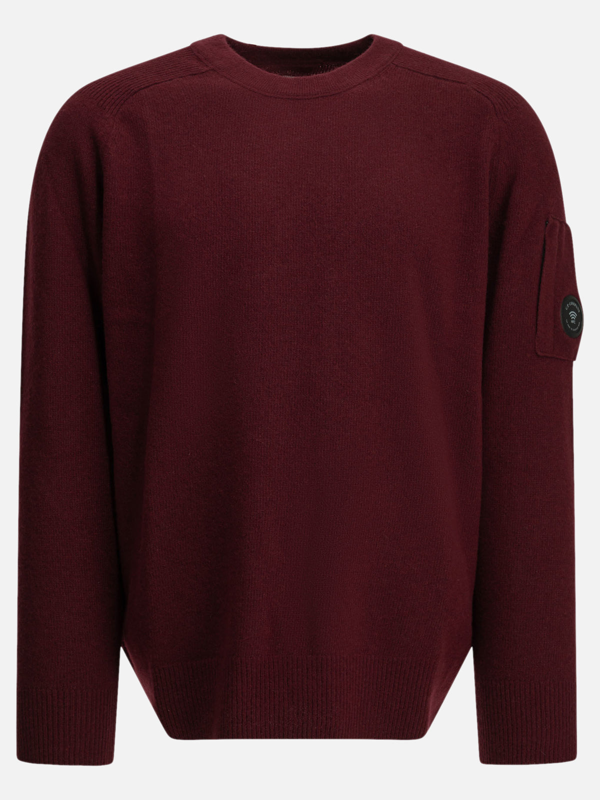 C.P. Company "Lens" Crew-Neck Sweater Bordeaux - VIETTI