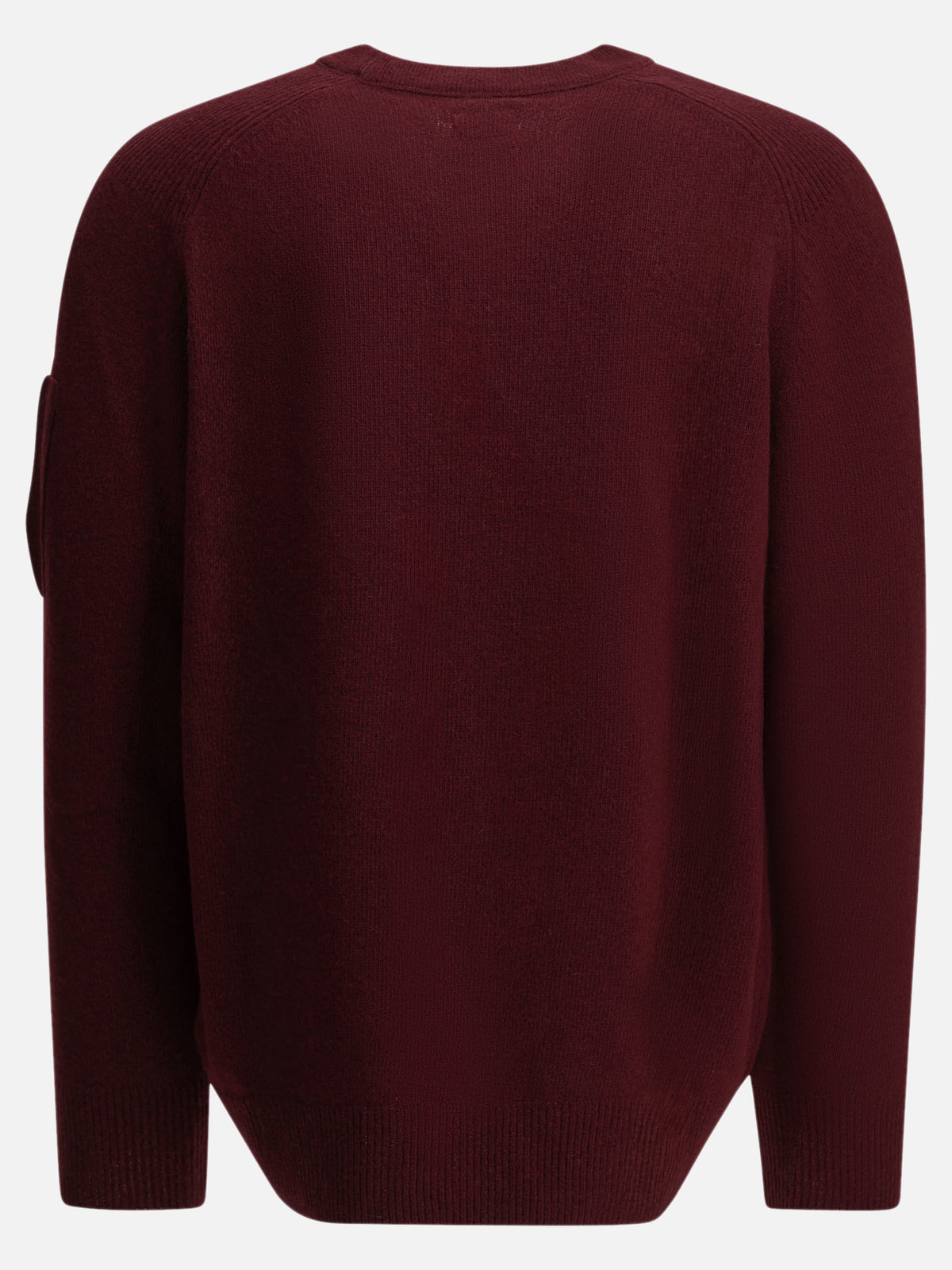 C.P. Company "Lens" Crew-Neck Sweater Bordeaux