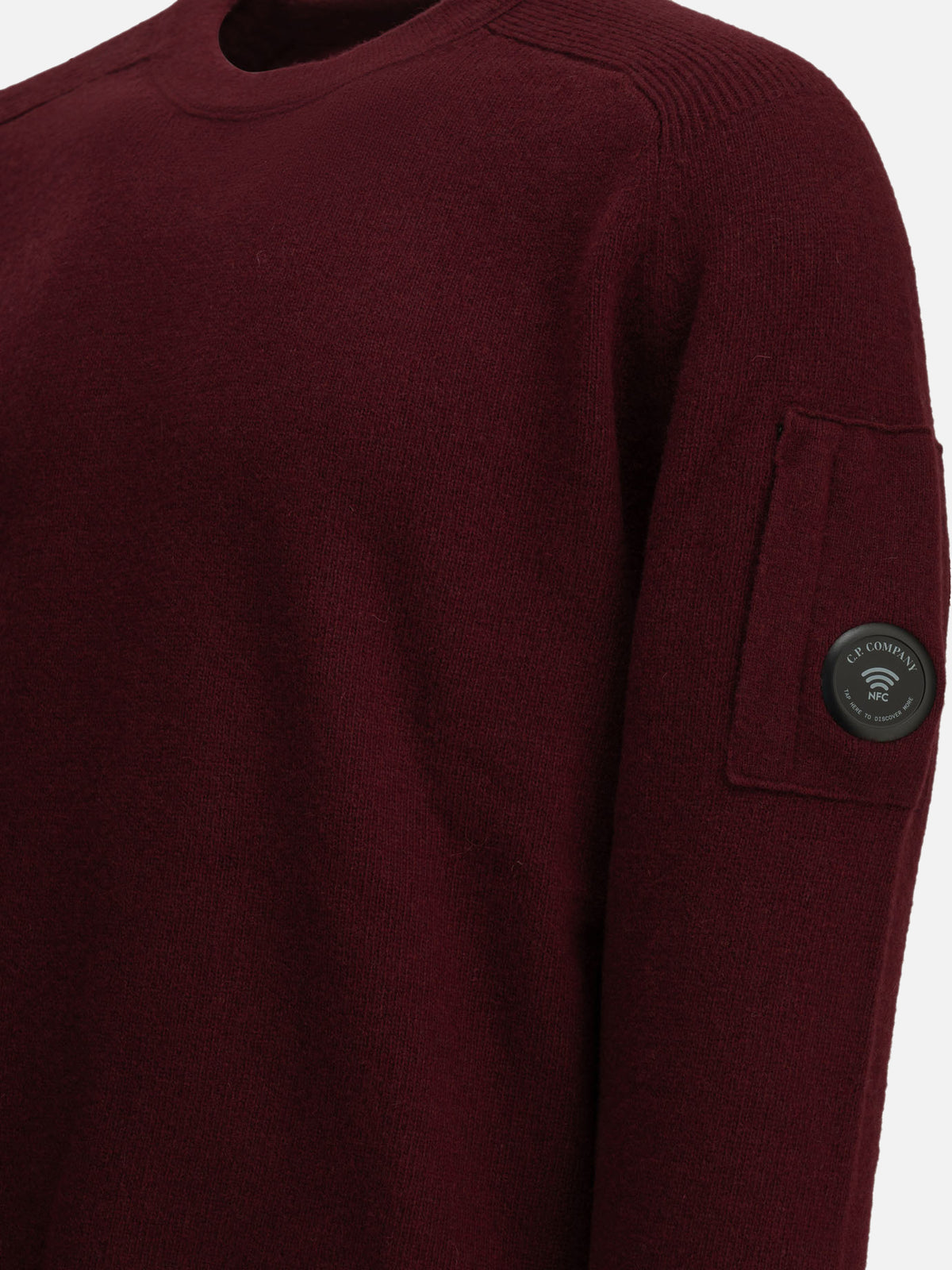 C.P. Company "Lens" Crew-Neck Sweater Bordeaux - VIETTI