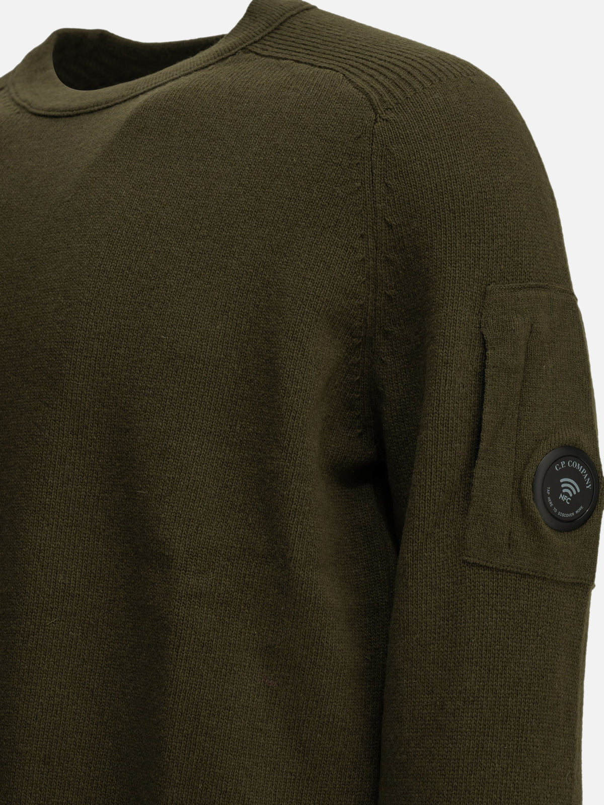 C.P. Company "Lens" Crew-Neck Sweater Green - VIETTI