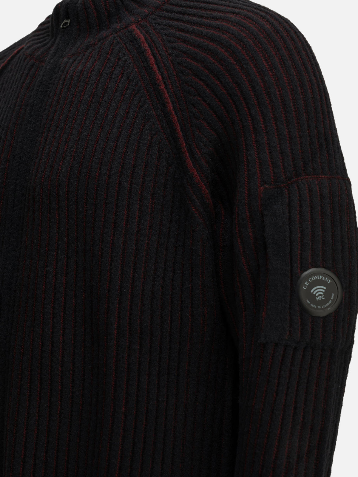 C.P. Company "Lens" Zip-Up Sweater Black

