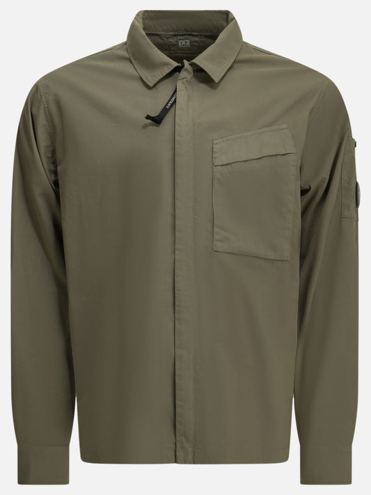 C.P. Company Overshirt Jacket with Logo Green

