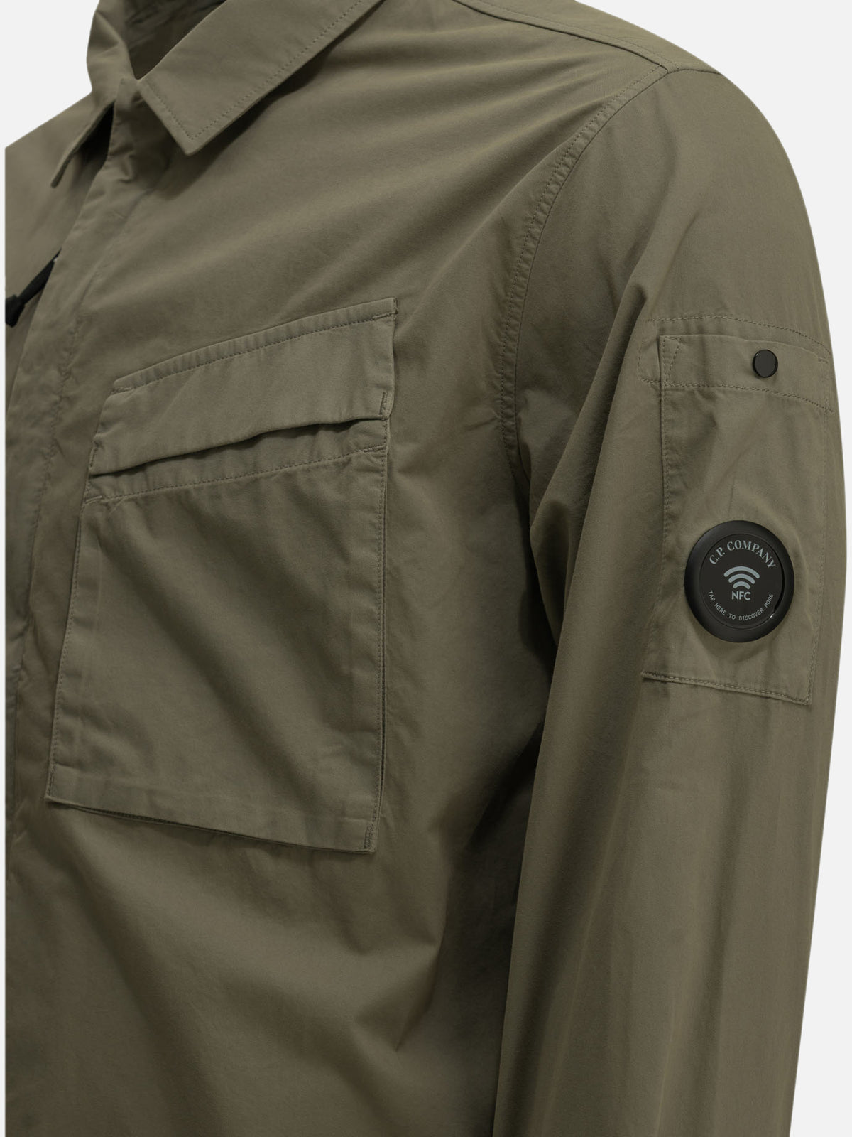 C.P. Company Overshirt Jacket with Logo Green


