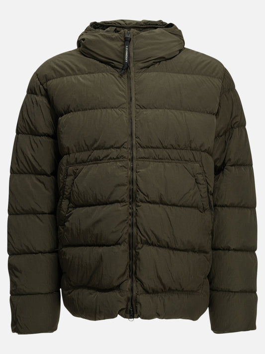 C.P. Company "Chrome-R Goggle" Short Down Jacket Green

