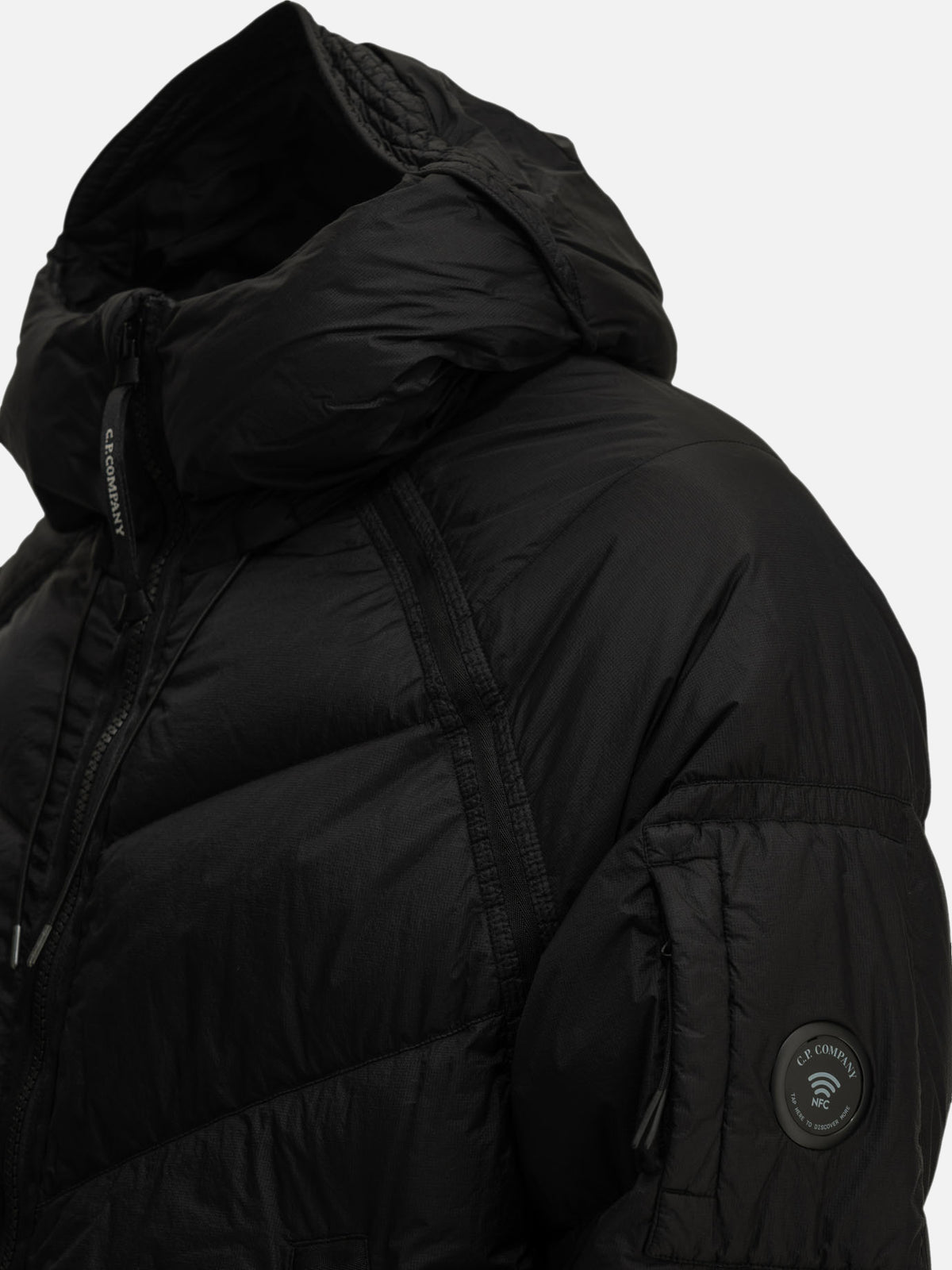 C.P. Company "Down Shield" Short Down Jacket Black - VIETTI