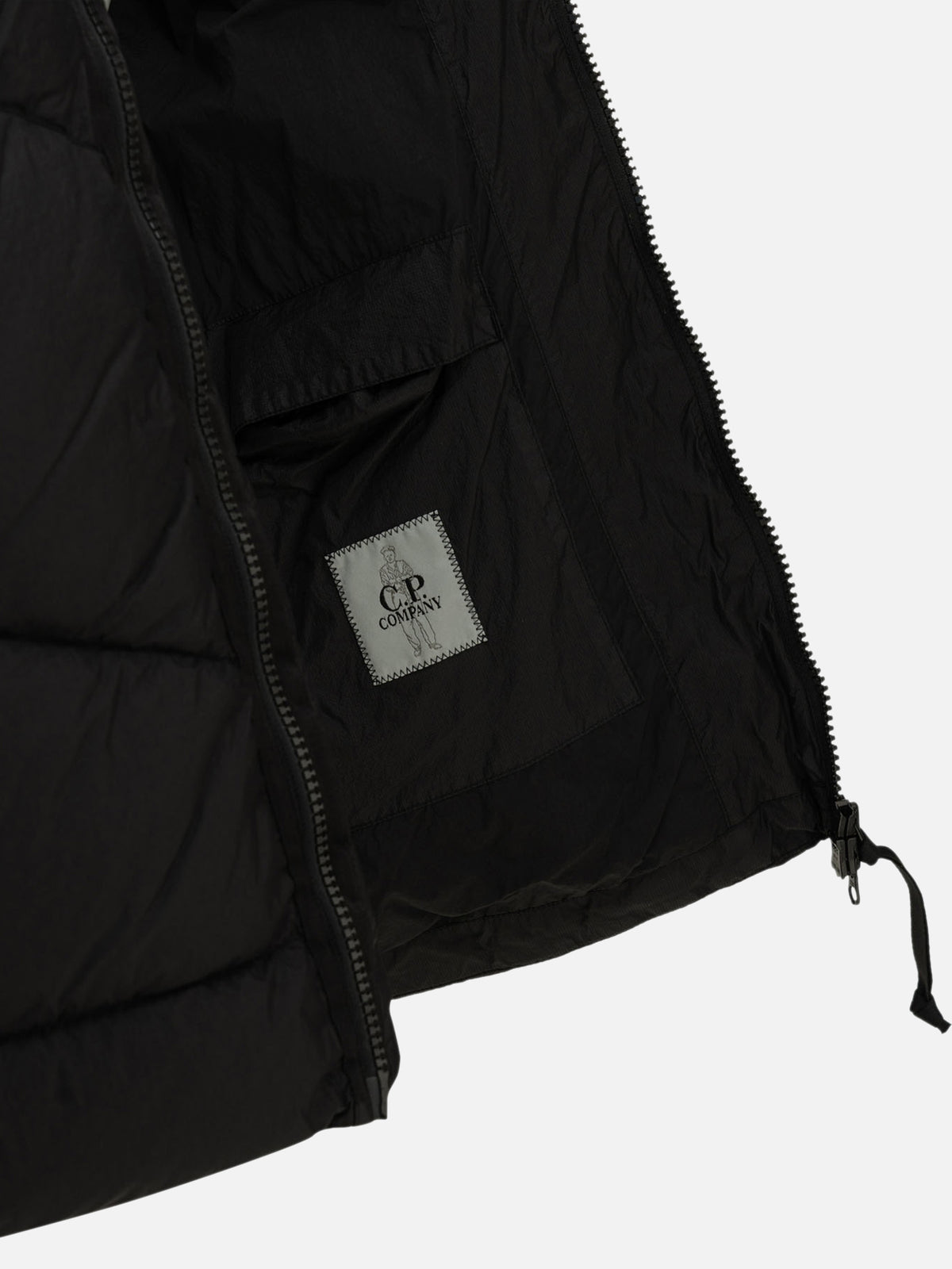 C.P. Company "Down Shield" Short Down Jacket Black