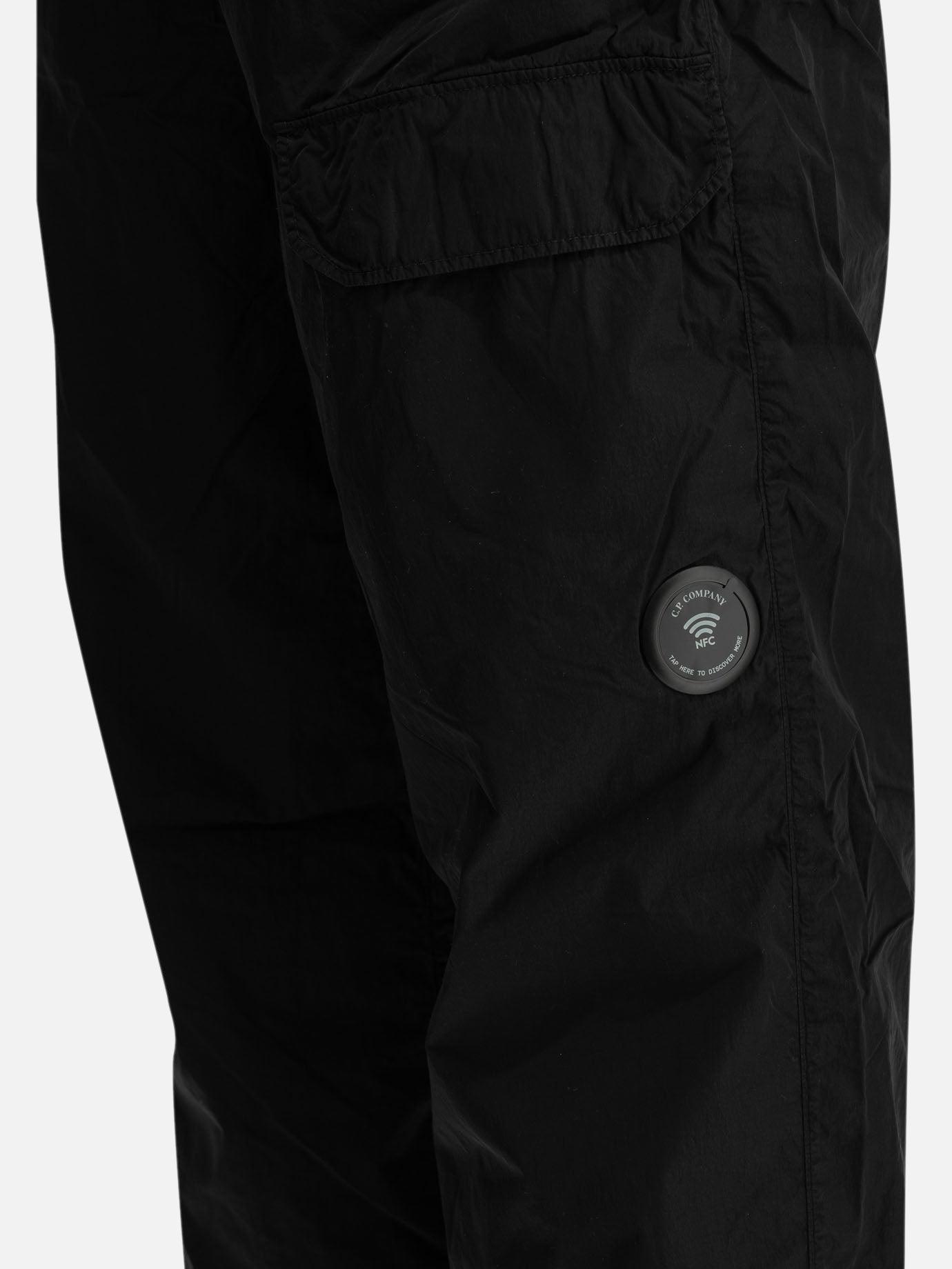 Cargo & parachute trousers Logo  Black - C.P. Company Men | PDP | VIETTI Online Store | thumbnail_6