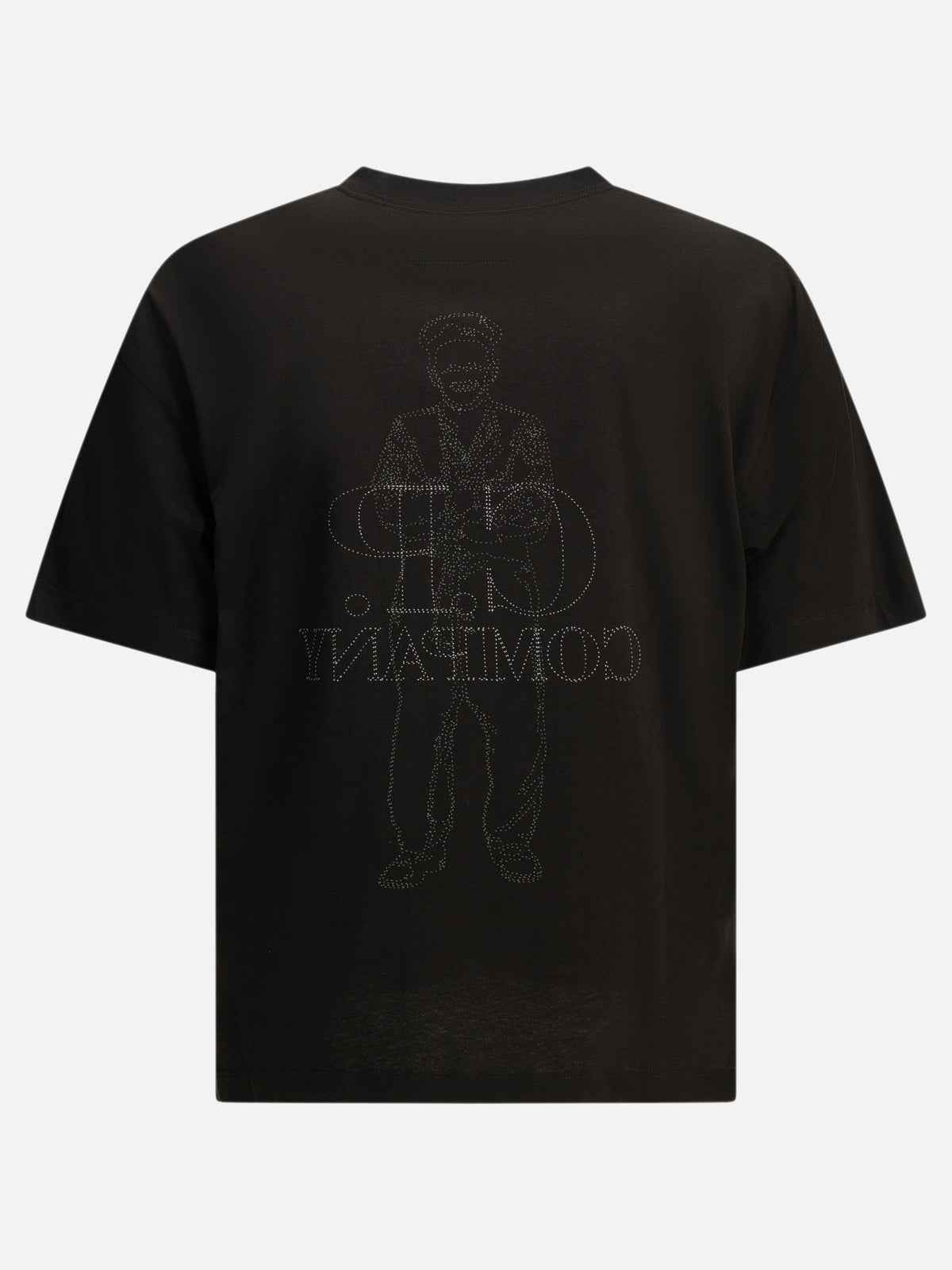 C.P. Company Crewneck T-shirt with logo Black

