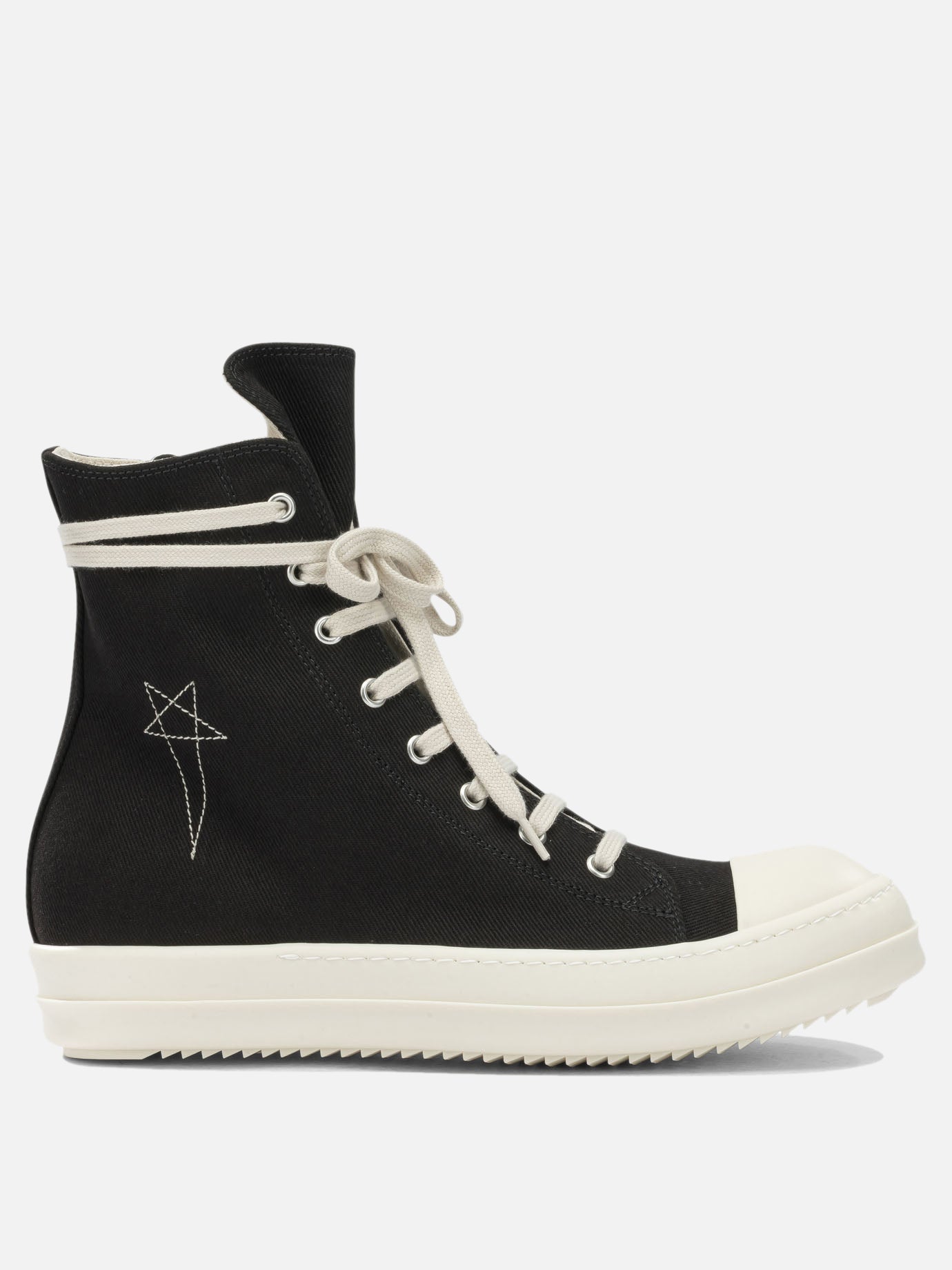 High top sneakers 100% cotton - 100% thermoplastic rubber  Black - DRKSHDW Men | PDP | VIETTI Online Store | Zoom-Modal

