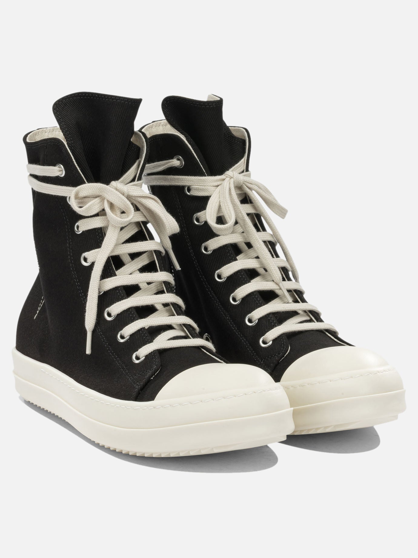 High top sneakers 100% cotton - 100% thermoplastic rubber  Black - DRKSHDW Men | PDP | VIETTI Online Store | Zoom-Modal_2
