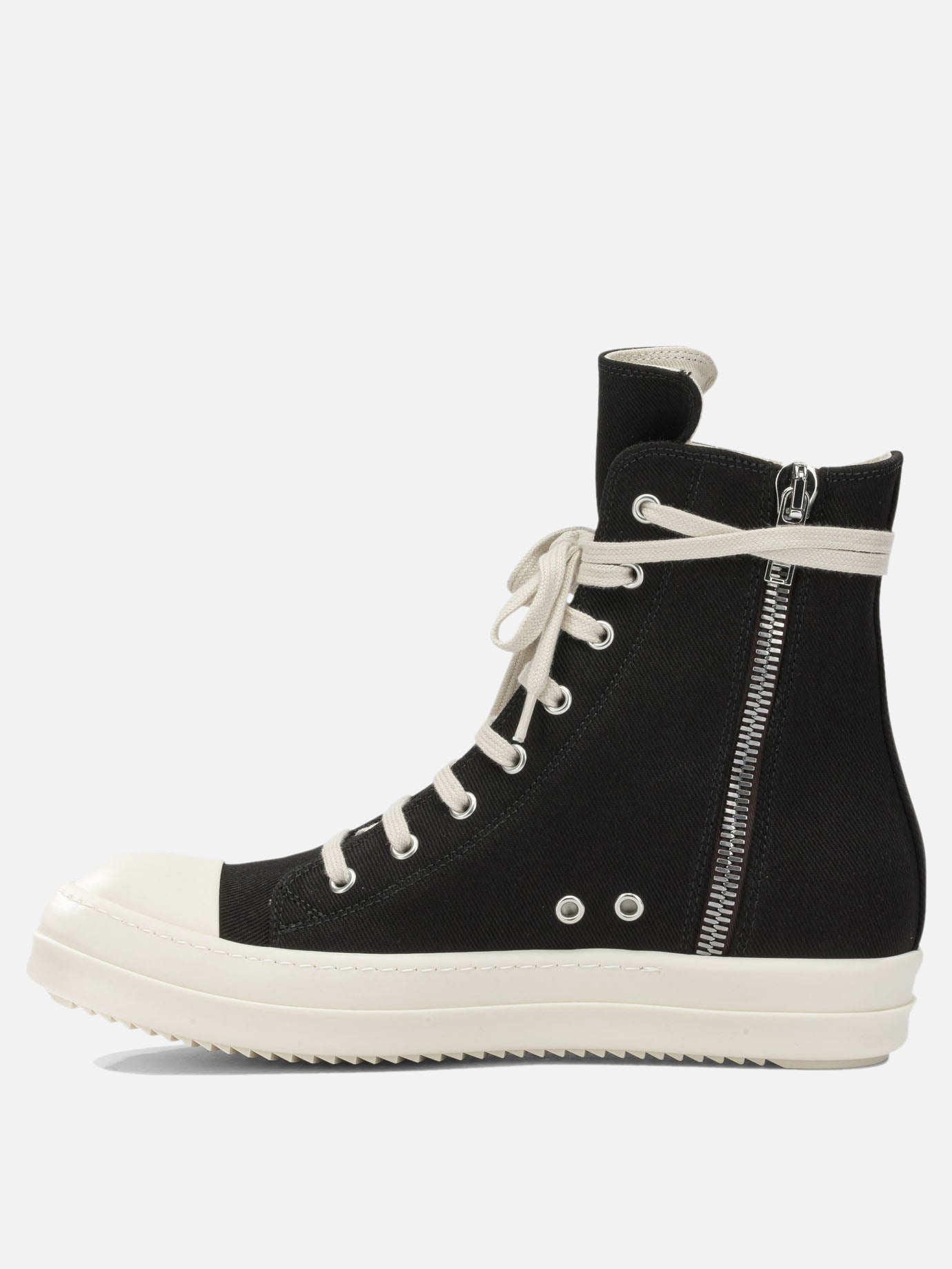 High top sneakers 100% cotton - 100% thermoplastic rubber  Black - DRKSHDW Men | PDP | VIETTI Online Store | thumbnail_3