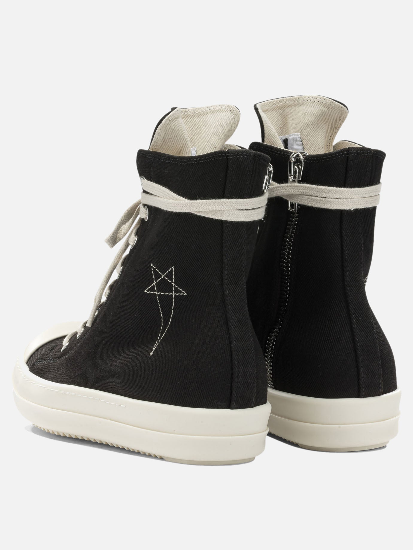High top sneakers 100% cotton - 100% thermoplastic rubber  Black - DRKSHDW Men | PDP | VIETTI Online Store | thumbnail_4