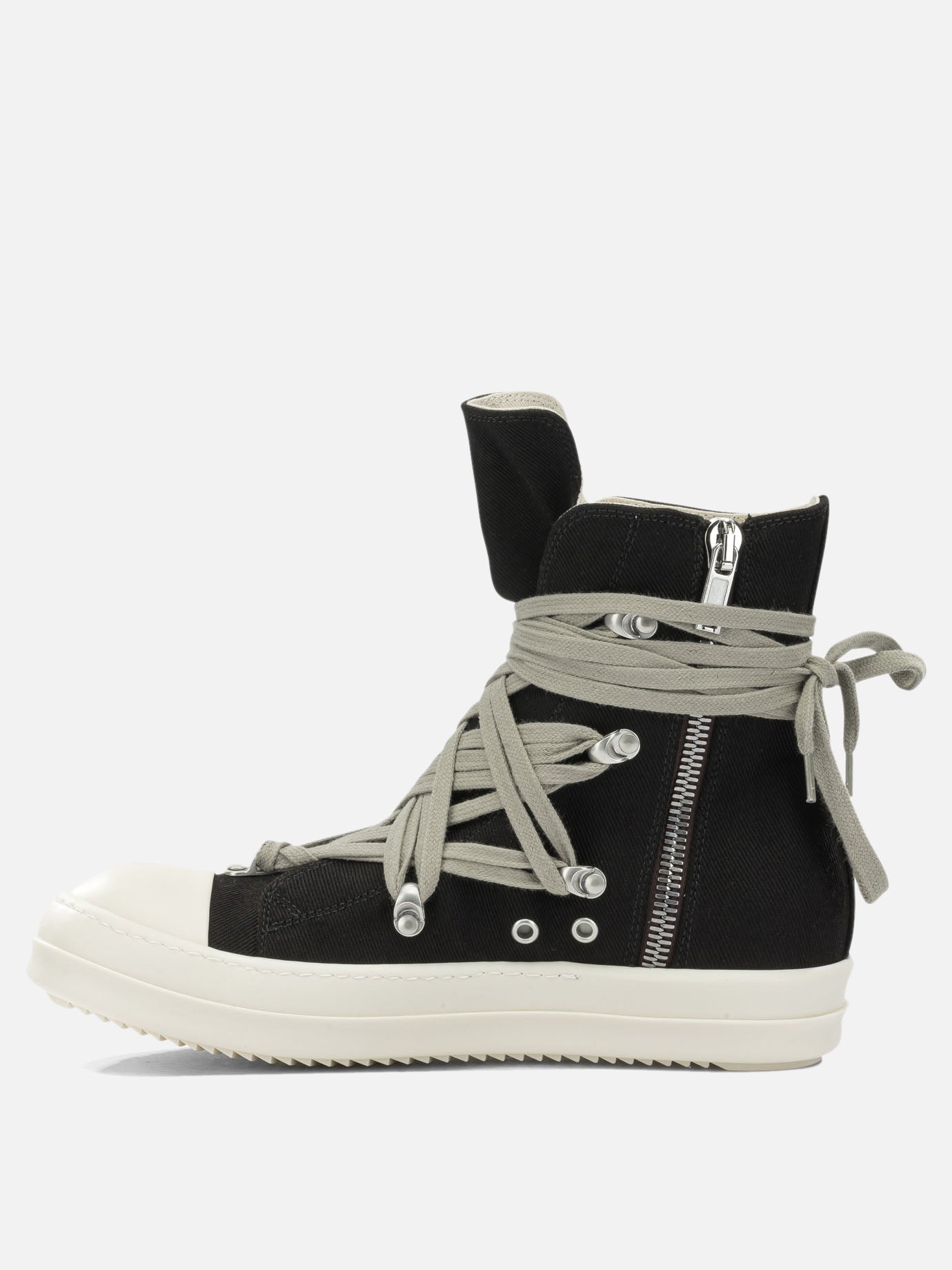 High top sneakers 100% cotton - 100% thermoplastic rubber  Black - DRKSHDW Men | PDP | VIETTI Online Store | thumbnail_3