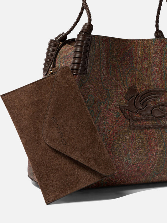 Etro "Libra" Medium Shoulder Bag Brown

