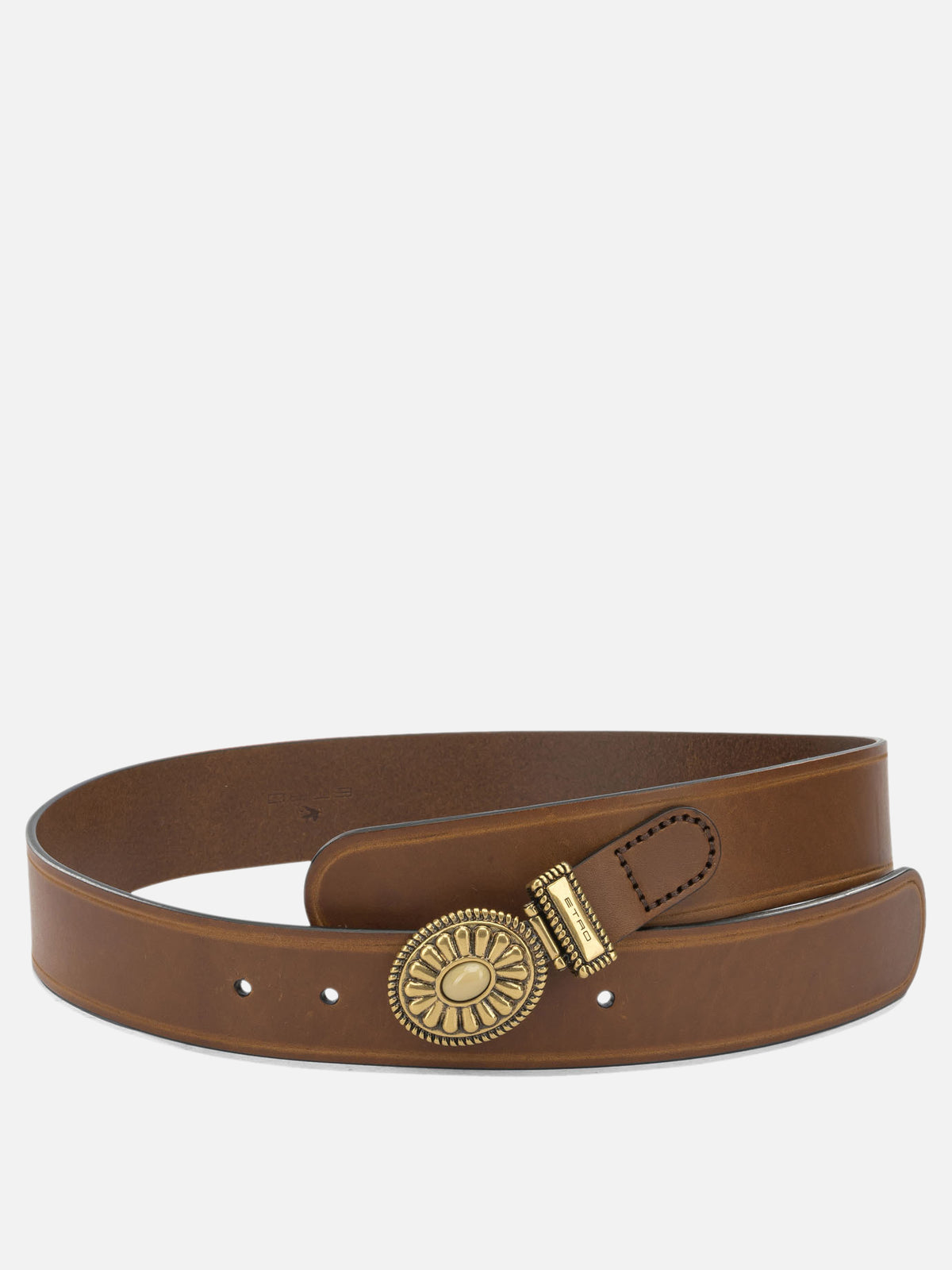 Etro "Paisley" Leather Belt Brown - VIETTI