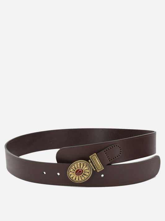 Leather belts 100% cow leather  Bordeaux - Etro Women | PDP | VIETTI Online Store 
