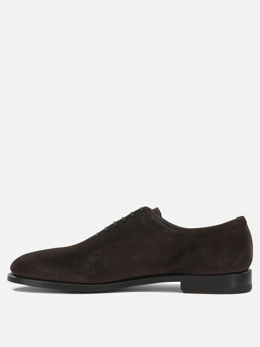 Ferragamo Suede leather Oxford Brown

