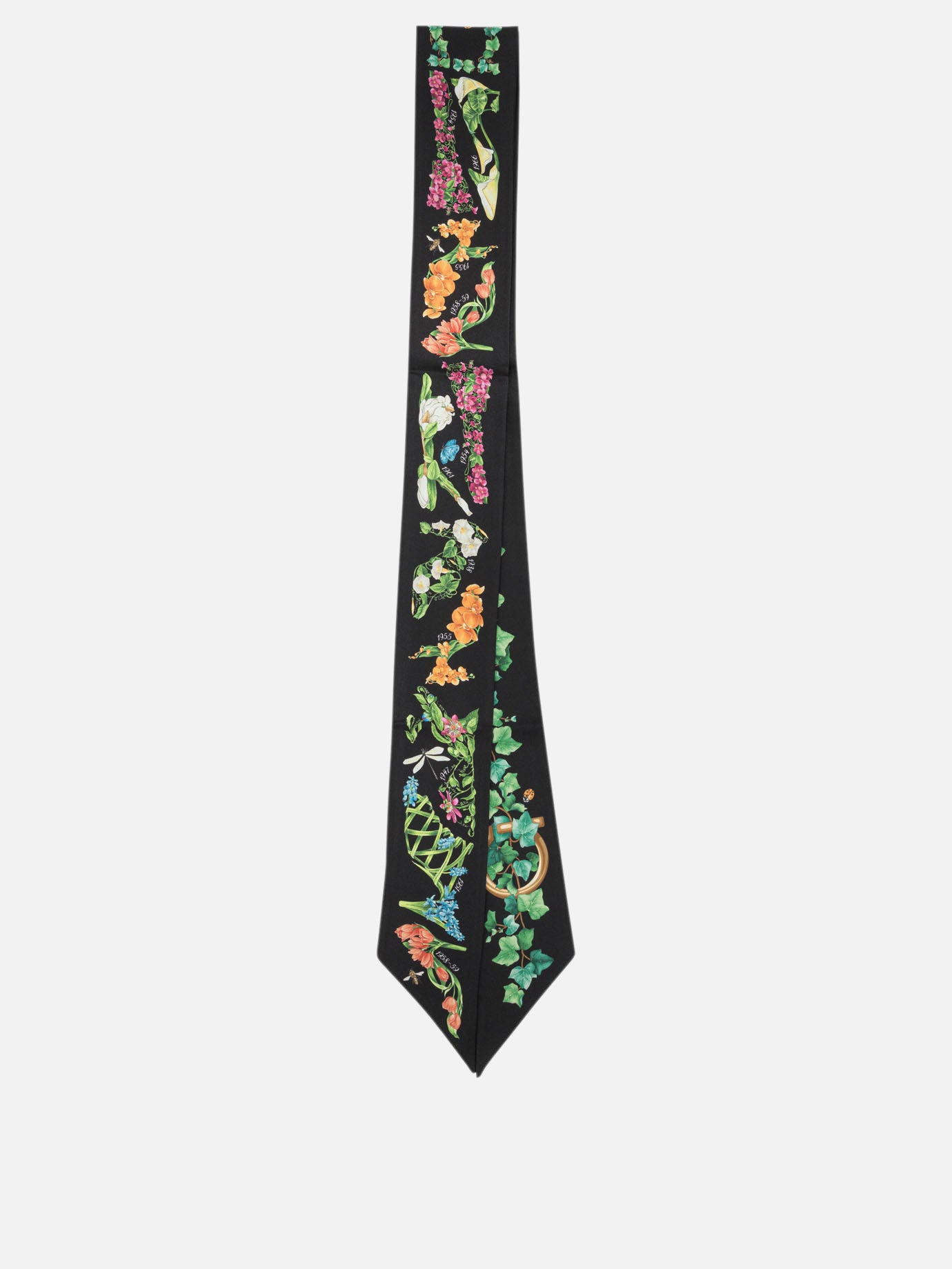Silk scarves 0795174  Black - Ferragamo Women | PDP | VIETTI Online Store | thumbnail
