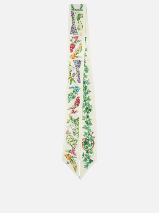 Silk scarves 0795177  White - Ferragamo Women | PDP | VIETTI Online Store 
