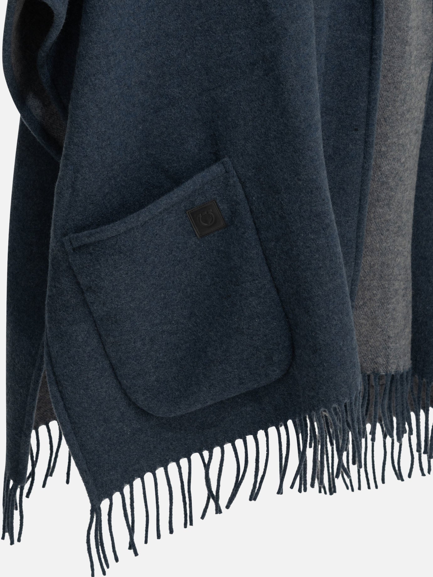 Capes Solid colour  Blue - Ferragamo Women | PDP | VIETTI Online Store | Zoom-Modal_4
