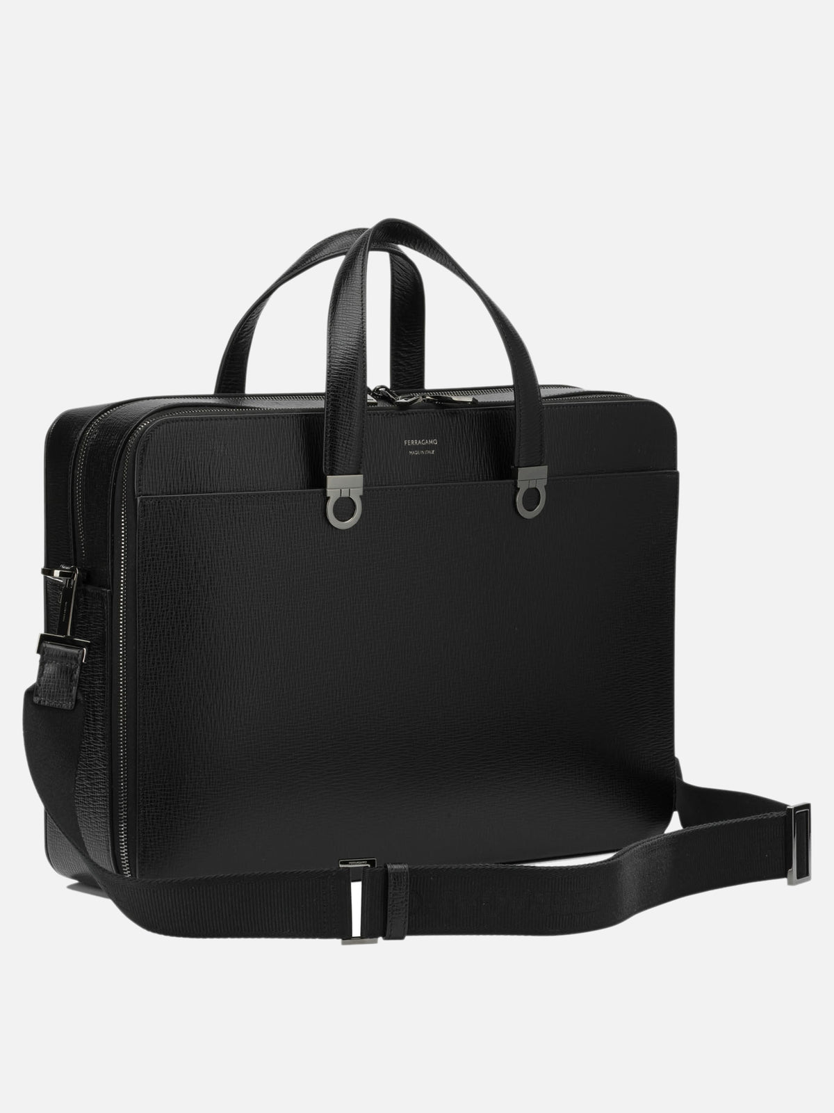 Ferragamo "Gancini" Large Handbag Black

