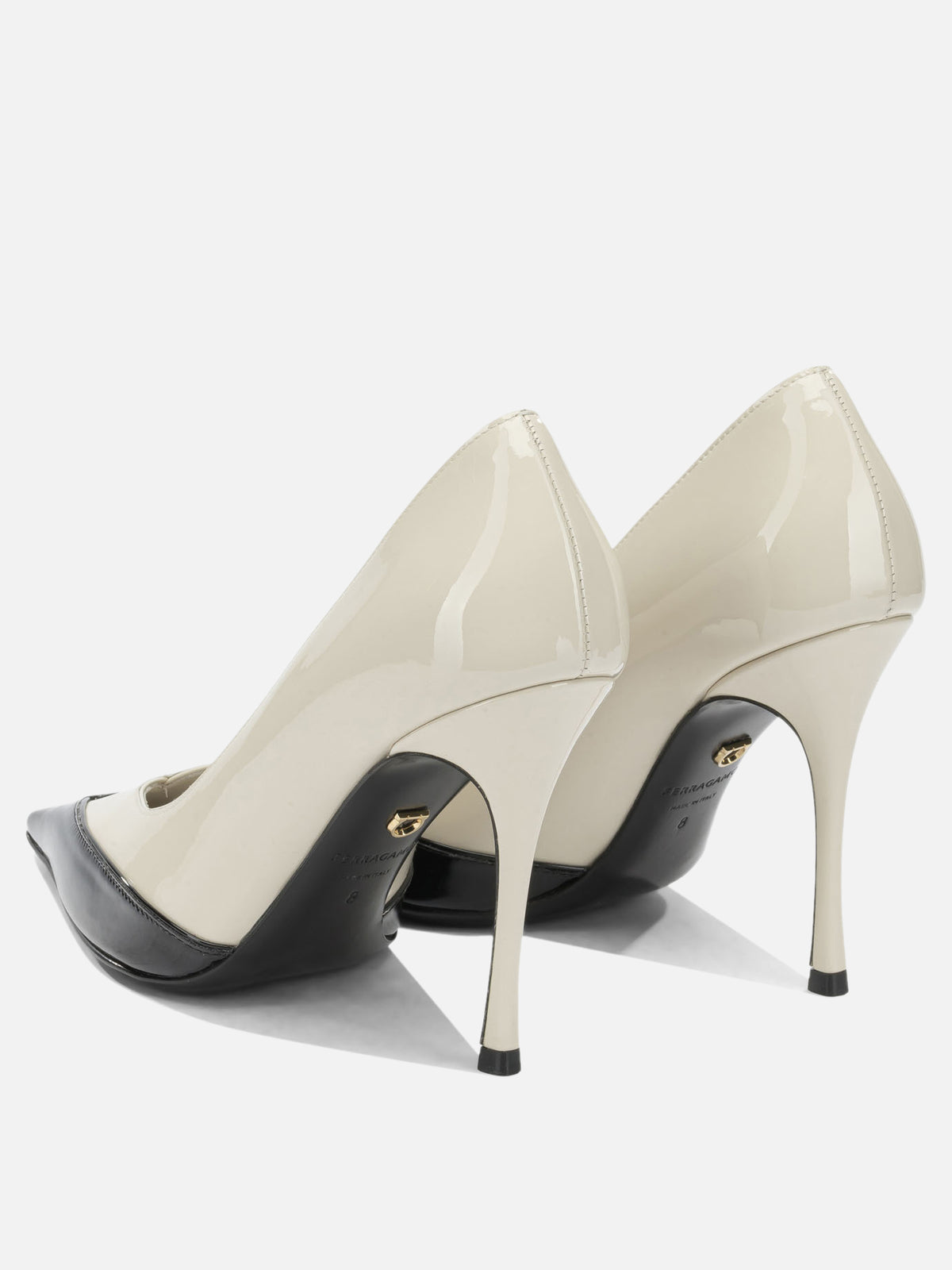 Ferragamo "Yasmin 95MM" Pumps White

