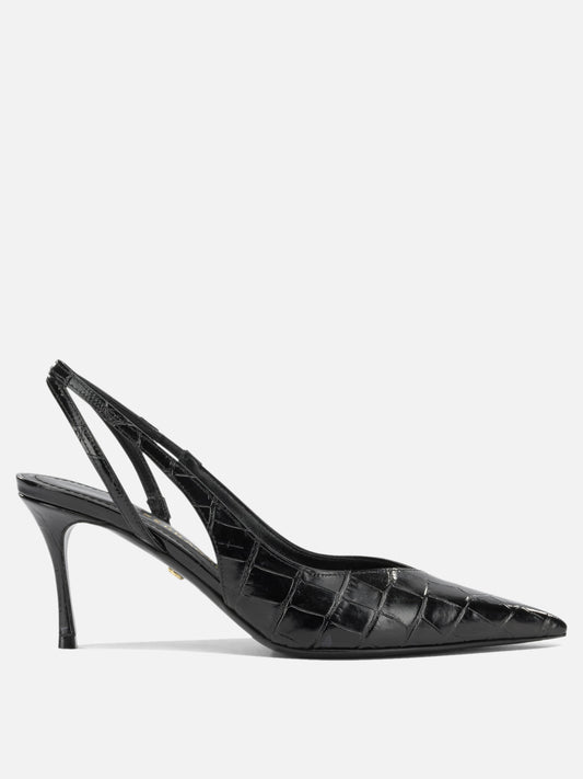 Ferragamo "Dafne 70MM" Slingback Black


