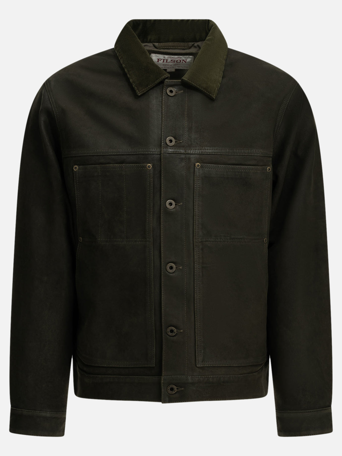 Filson "Cruiser" Leather Jacket Green