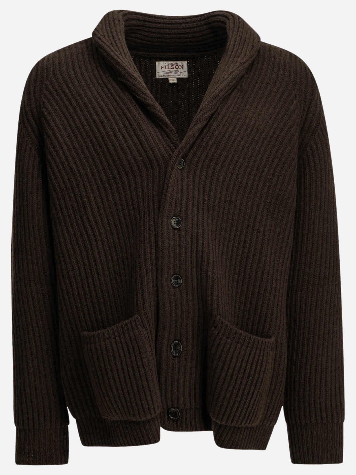 Cardigans Textured knit  Brown - Filson Men | PDP | VIETTI Online Store | Zoom-Modal
