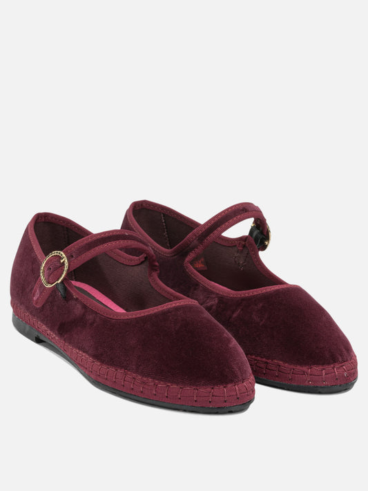 Flabelus "Lucrecia" Friulane Mary Janes Bordeaux

