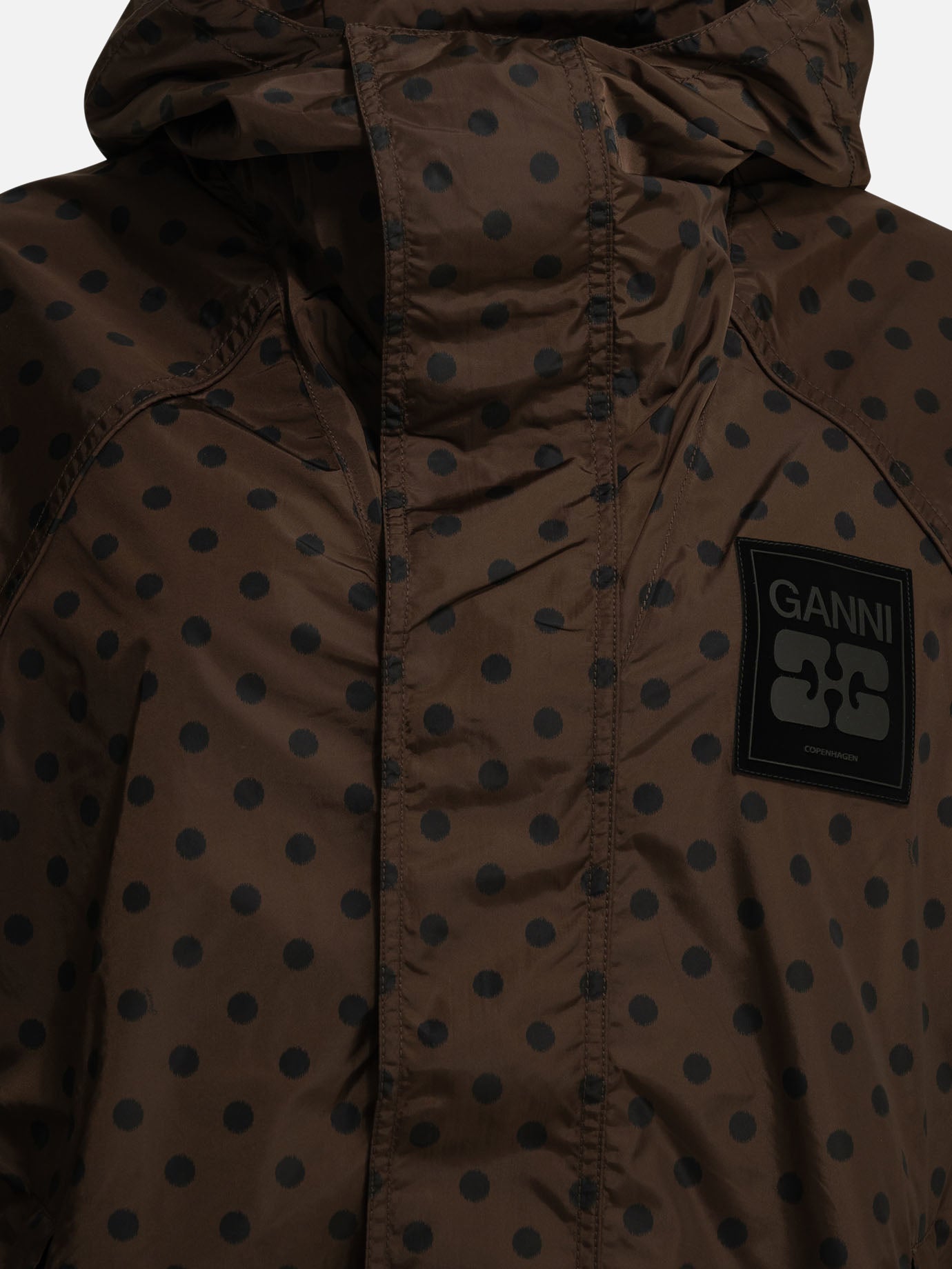 Giacche leggere & Trapuntate Graphics  Marrone - Ganni Donna | PDP | VIETTI Online Store | Zoom-Modal_3

