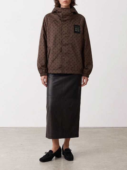 Quilted & Utility Jackets Graphics  Brown - Ganni Women | PLP | VIETTI Online Store | 2
