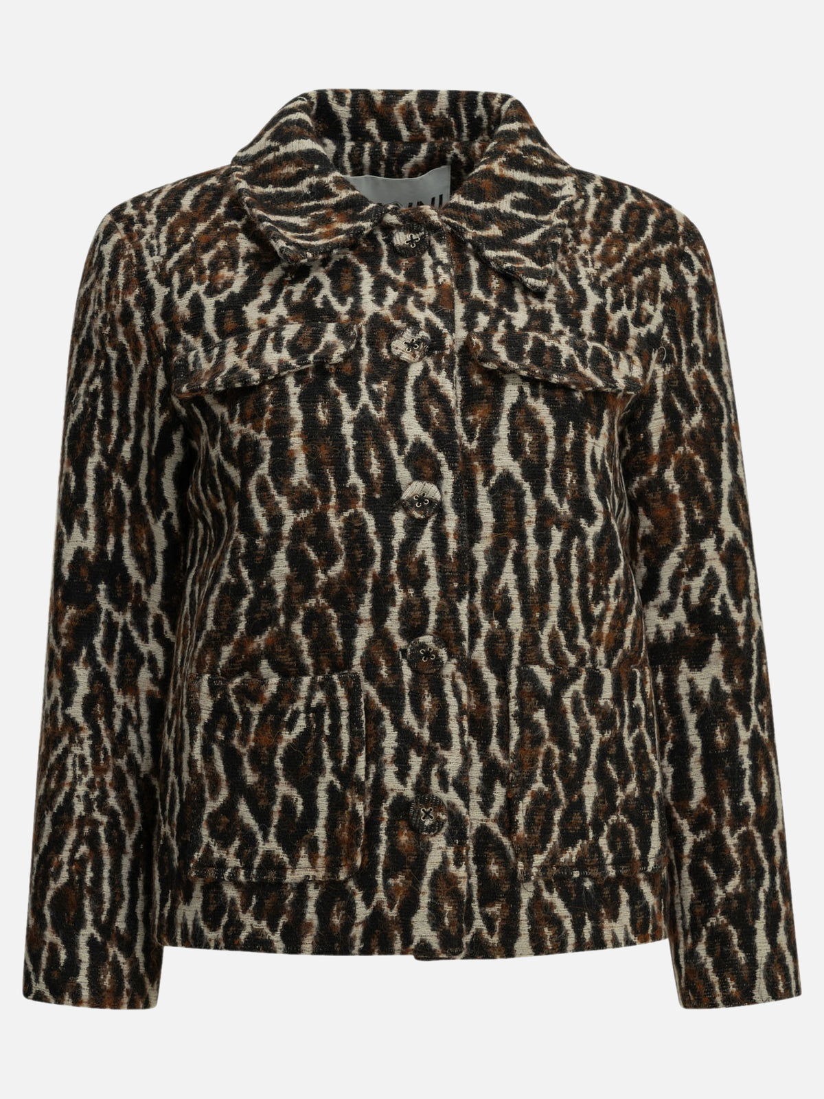 Ganni "Leopard" Blazer Brown - VIETTI