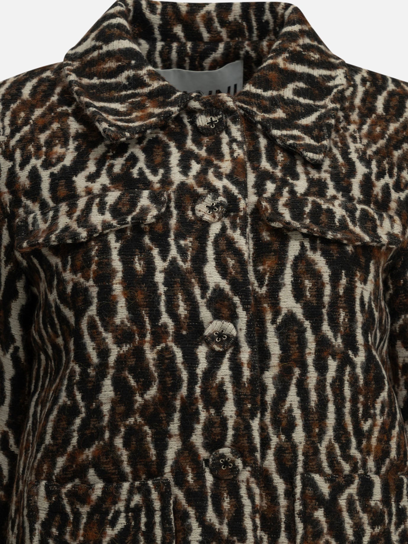 Ganni "Leopard" Blazer Brown - VIETTI
