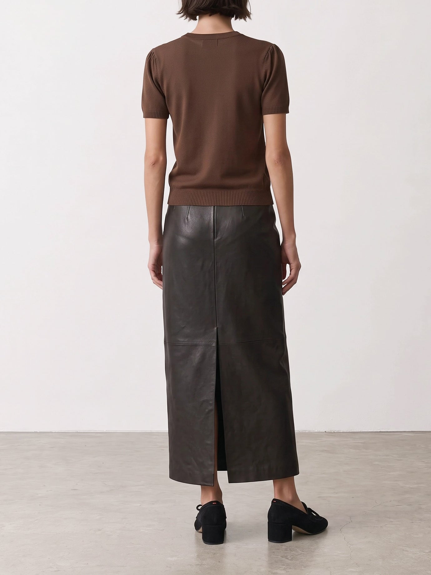 Crewneck sweaters Argyle  Brown - Ganni Women | PDP | VIETTI Online Store | thumbnail_3