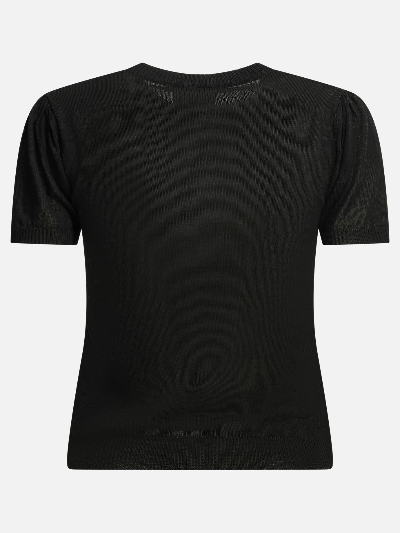 Crewneck sweaters Argyle  Black - Ganni Women | PDP | VIETTI Online Store | Zoom-Modal_4
