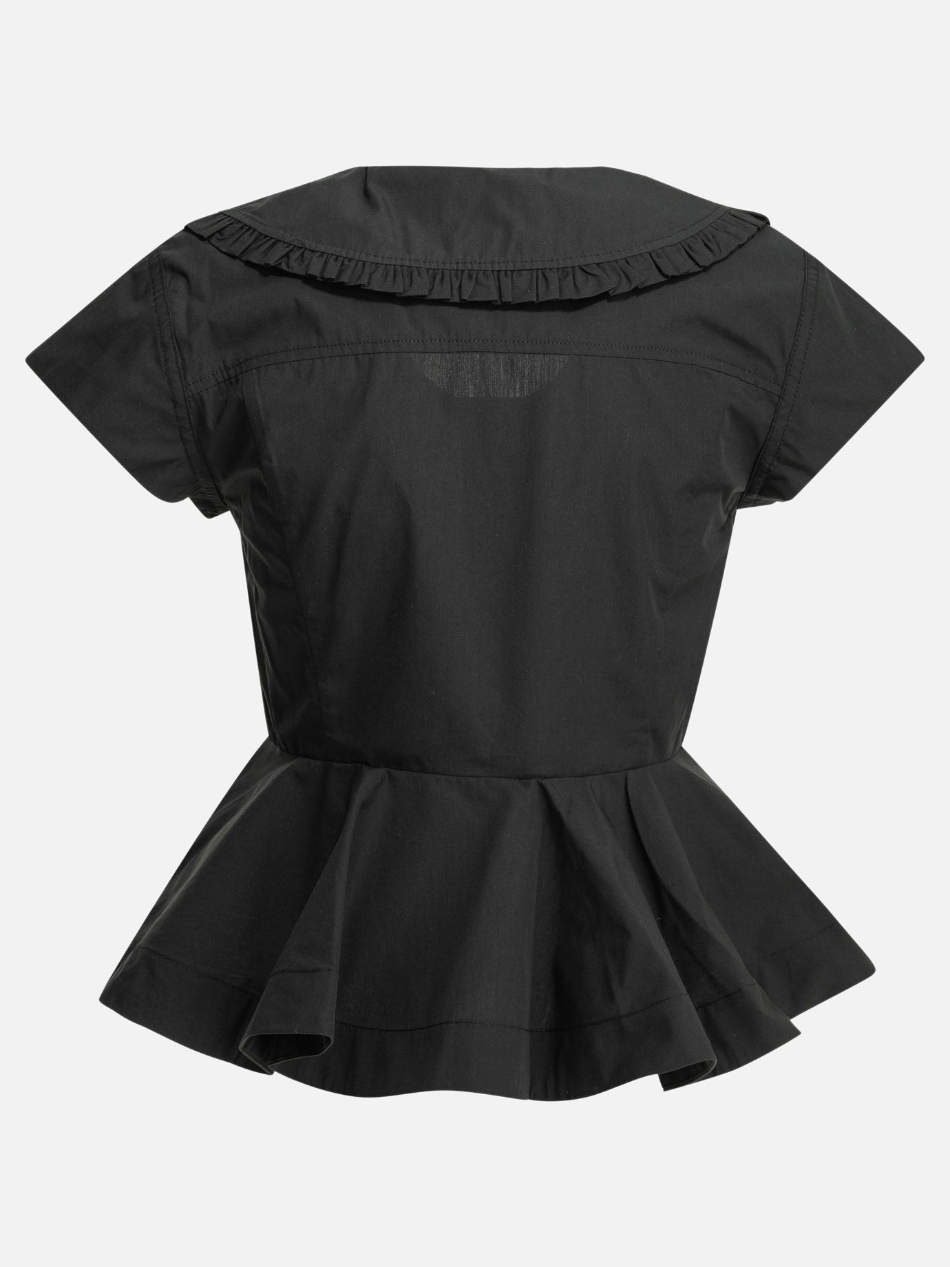 Bluse Solid colour  Nero - Ganni Donna | PDP | VIETTI Online Store | Zoom-Modal_2
