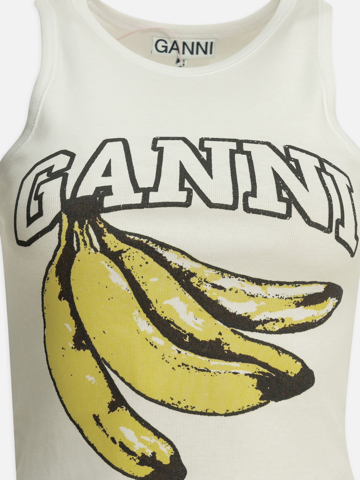 Tank tops Logo  White - Ganni Women | PDP | VIETTI Online Store | thumbnail_3