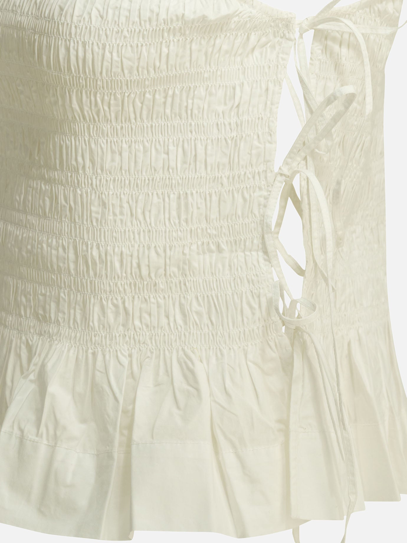 Casual tops Solid colour  White - Ganni Women | PDP | VIETTI Online Store | Zoom-Modal_3
