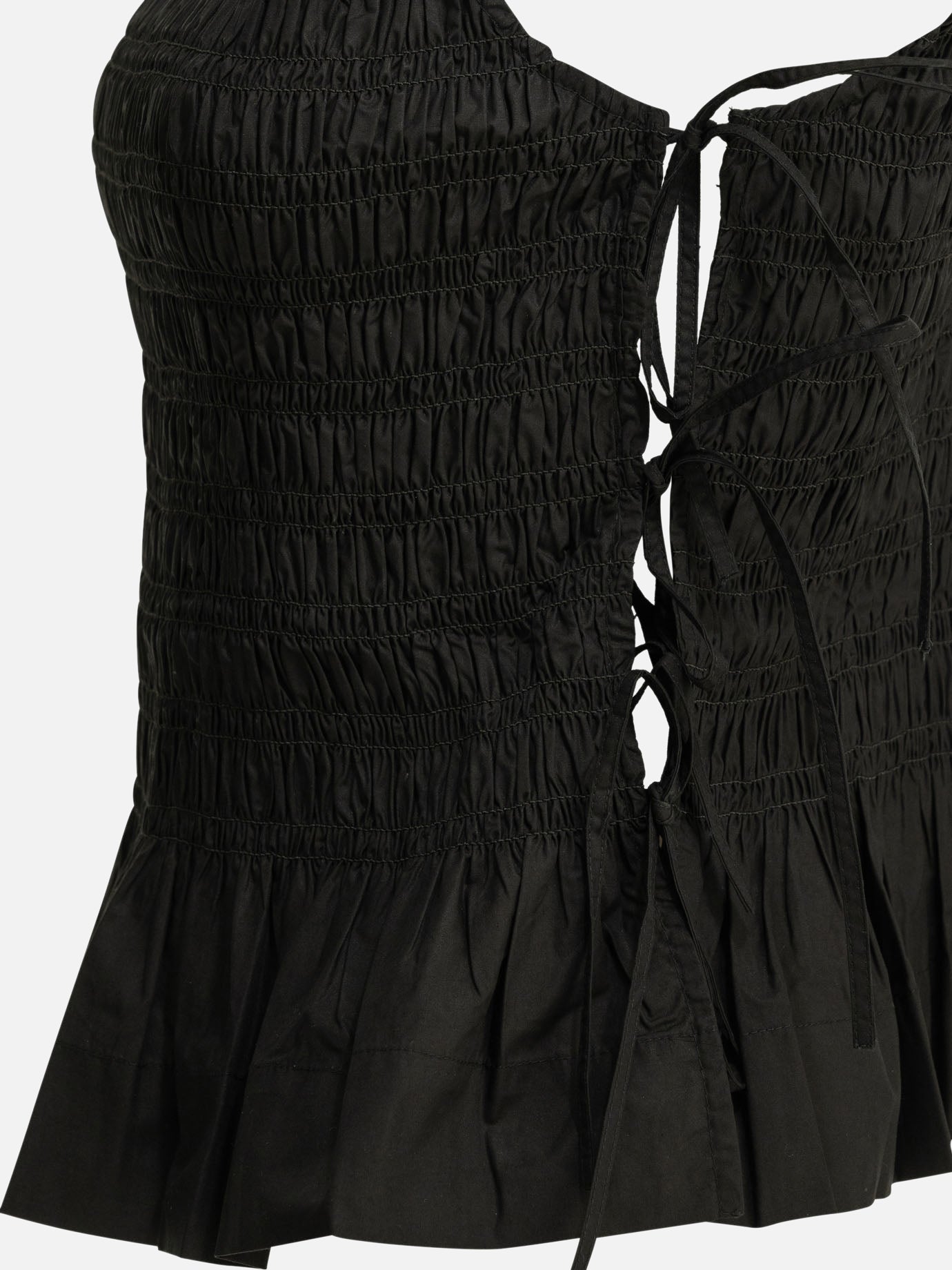 Casual tops Solid colour  Black - Ganni Women | PDP | VIETTI Online Store | Zoom-Modal_3
