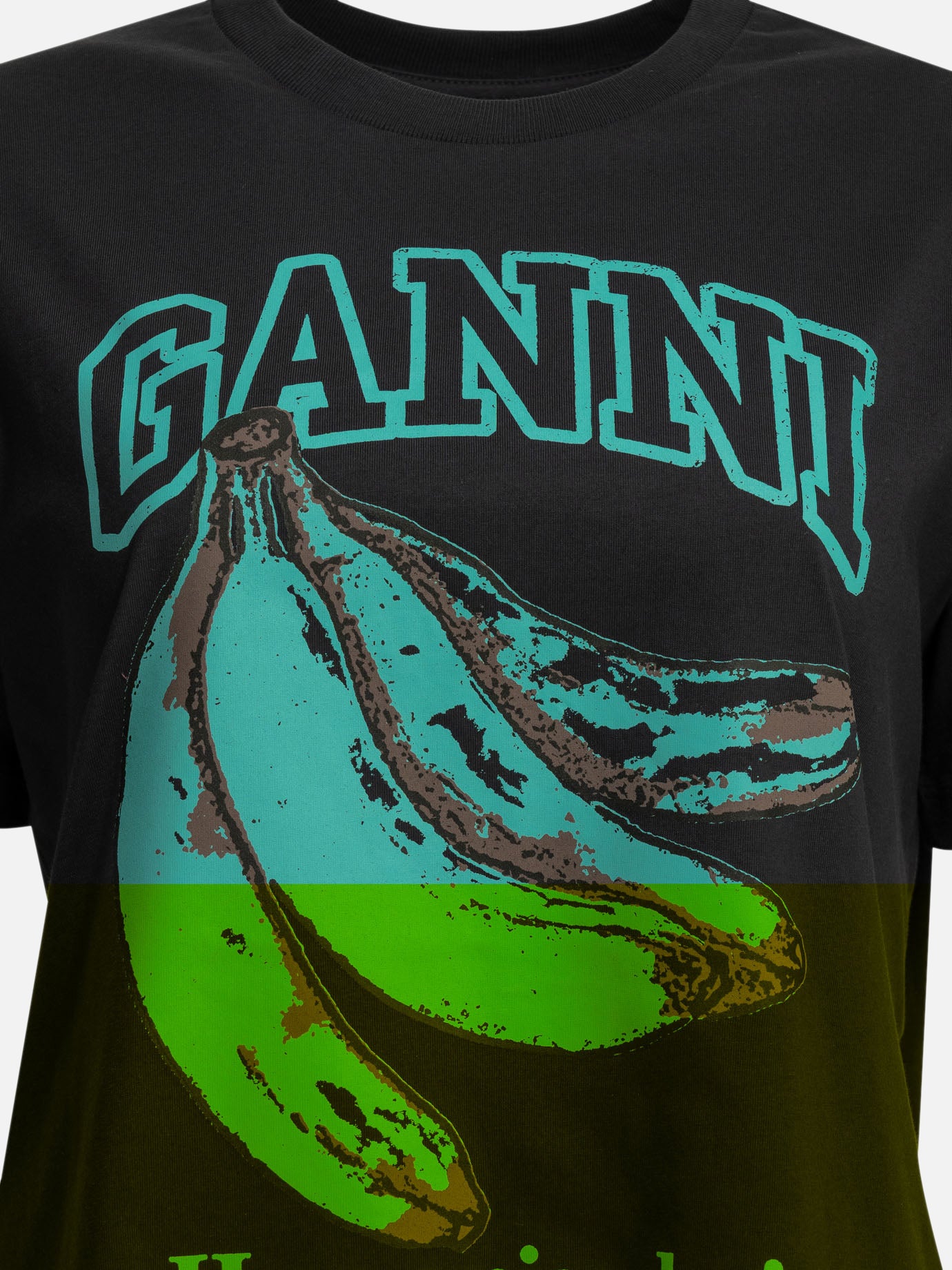 Crewneck t-shirts Logo  Black - Ganni Women | PDP | VIETTI Online Store | Zoom-Modal_3
