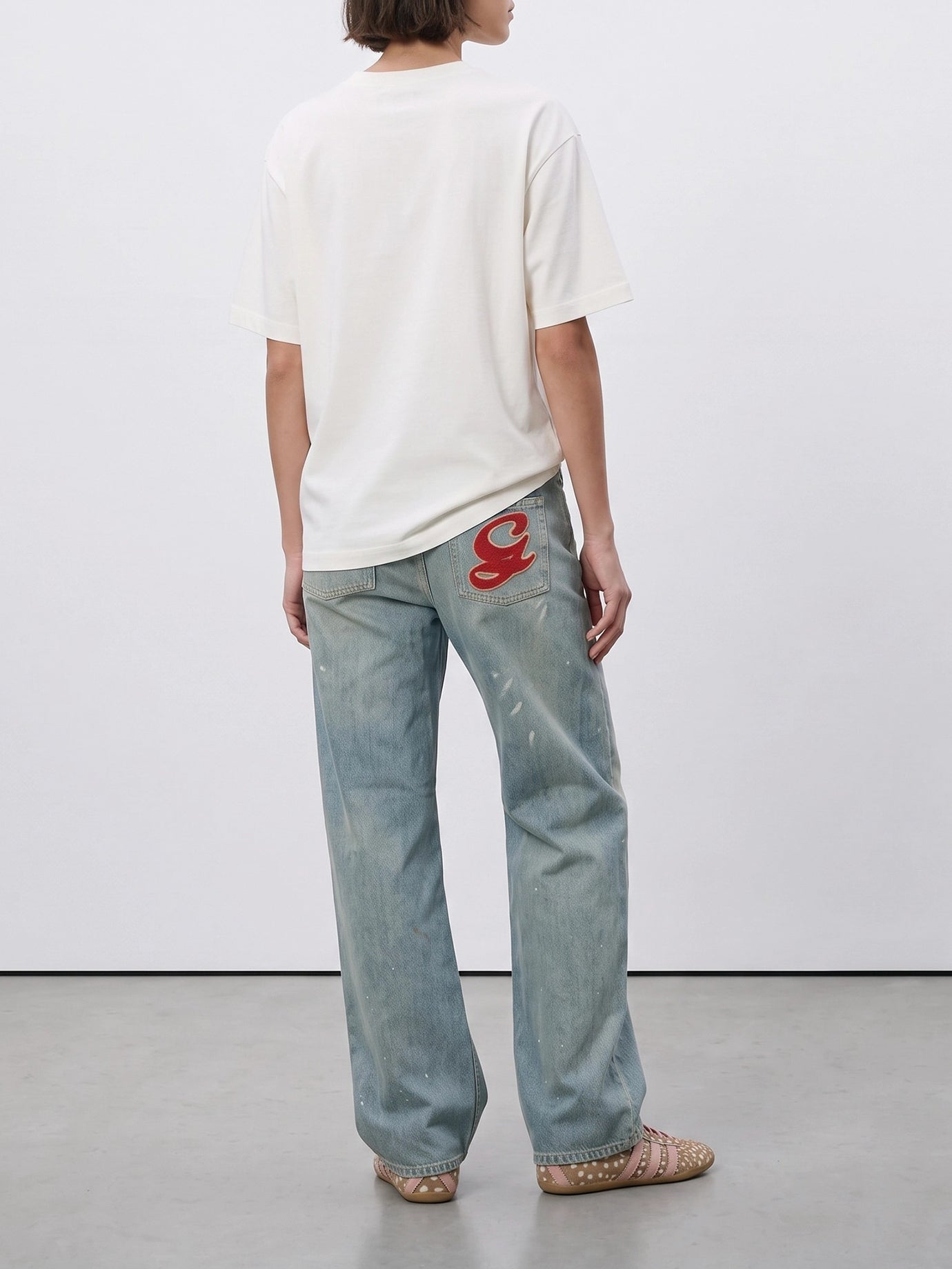 Crewneck t-shirts Logo  White - Ganni Women | PDP | VIETTI Online Store | Zoom-Modal_6
