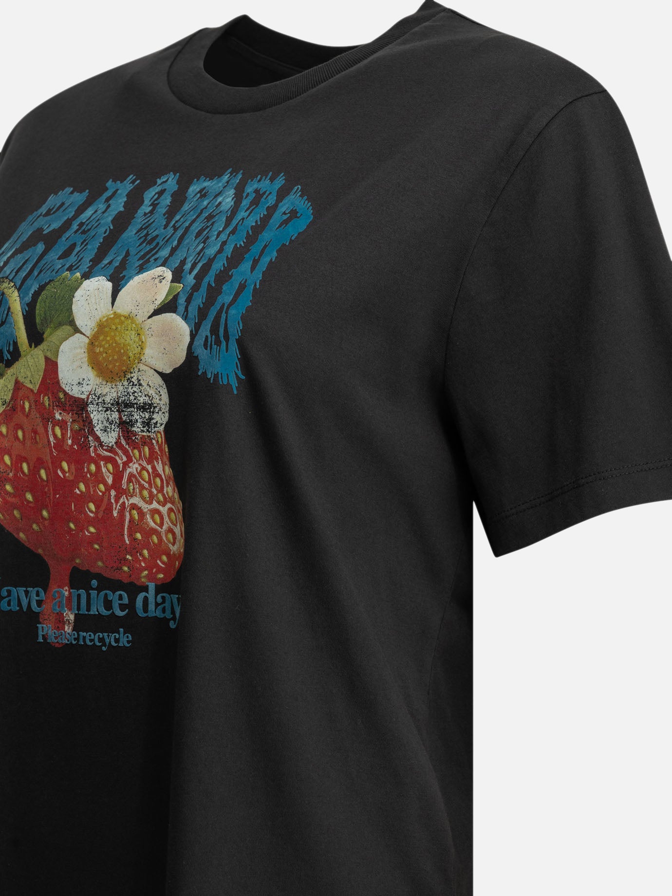 Crewneck t-shirts Logo  Black - Ganni Women | PDP | VIETTI Online Store | Zoom-Modal_4
