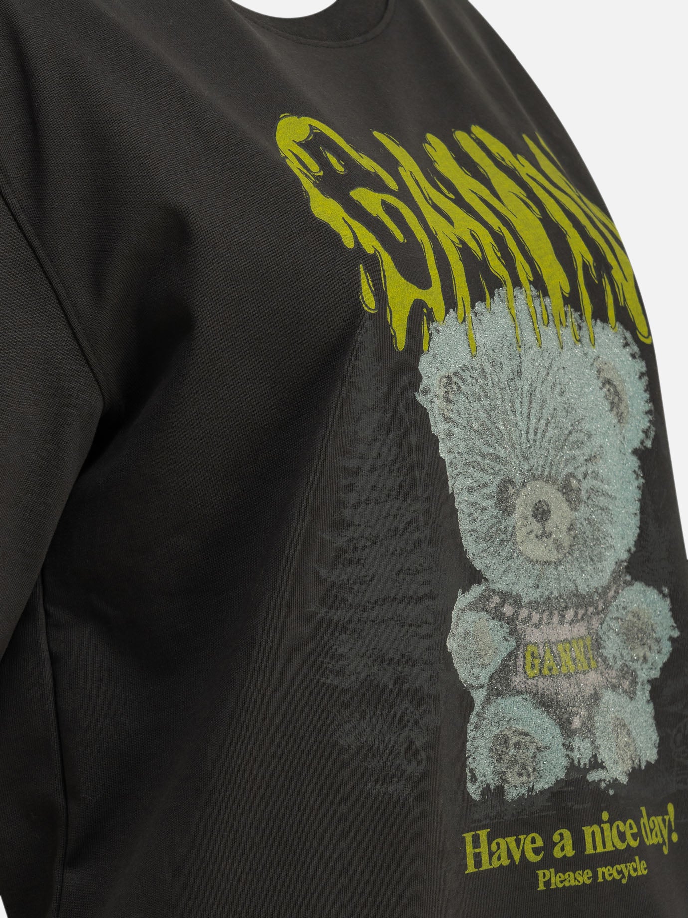 Crewneck t-shirts Logo  Black - Ganni Women | PDP | VIETTI Online Store | thumbnail_6