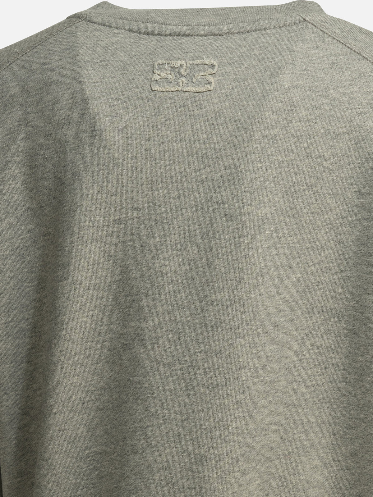 Ganni Crewneck sweatshirt with logo Grey - VIETTI