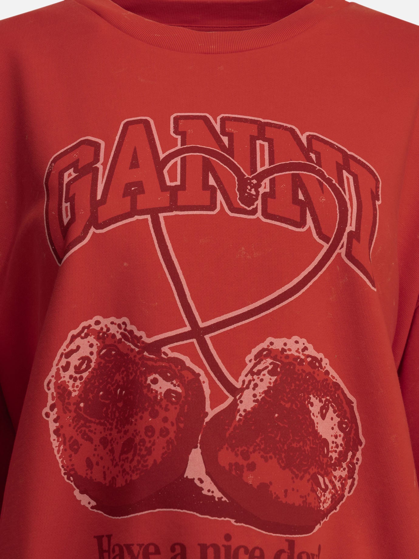 Crewnecks Logo  Red - Ganni Women | PDP | VIETTI Online Store | thumbnail_3
