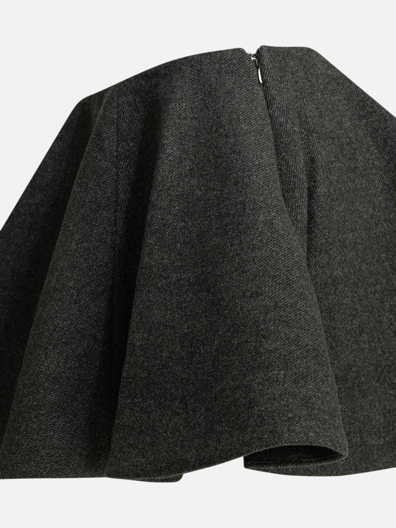 Miniskirts Solid colour  Grey - Ganni Women | PDP | VIETTI Online Store | Zoom-Modal_6
