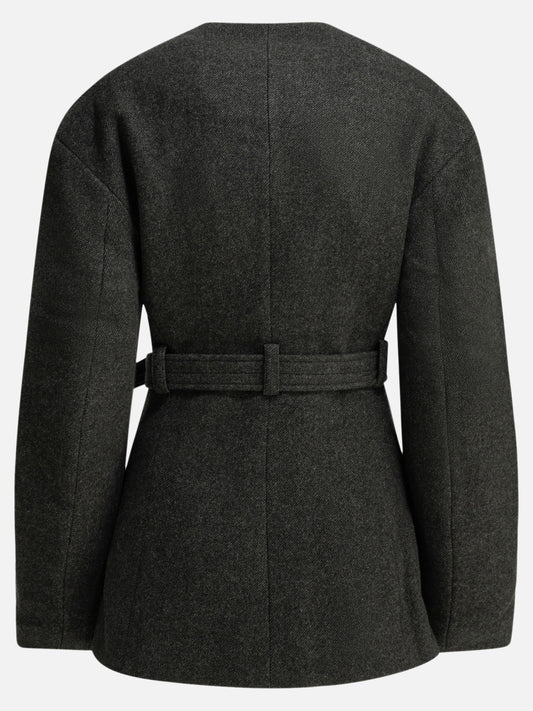 Quilted & Utility Jackets Solid colour  Black - Ganni Women | PDP | VIETTI Online Store | 2
