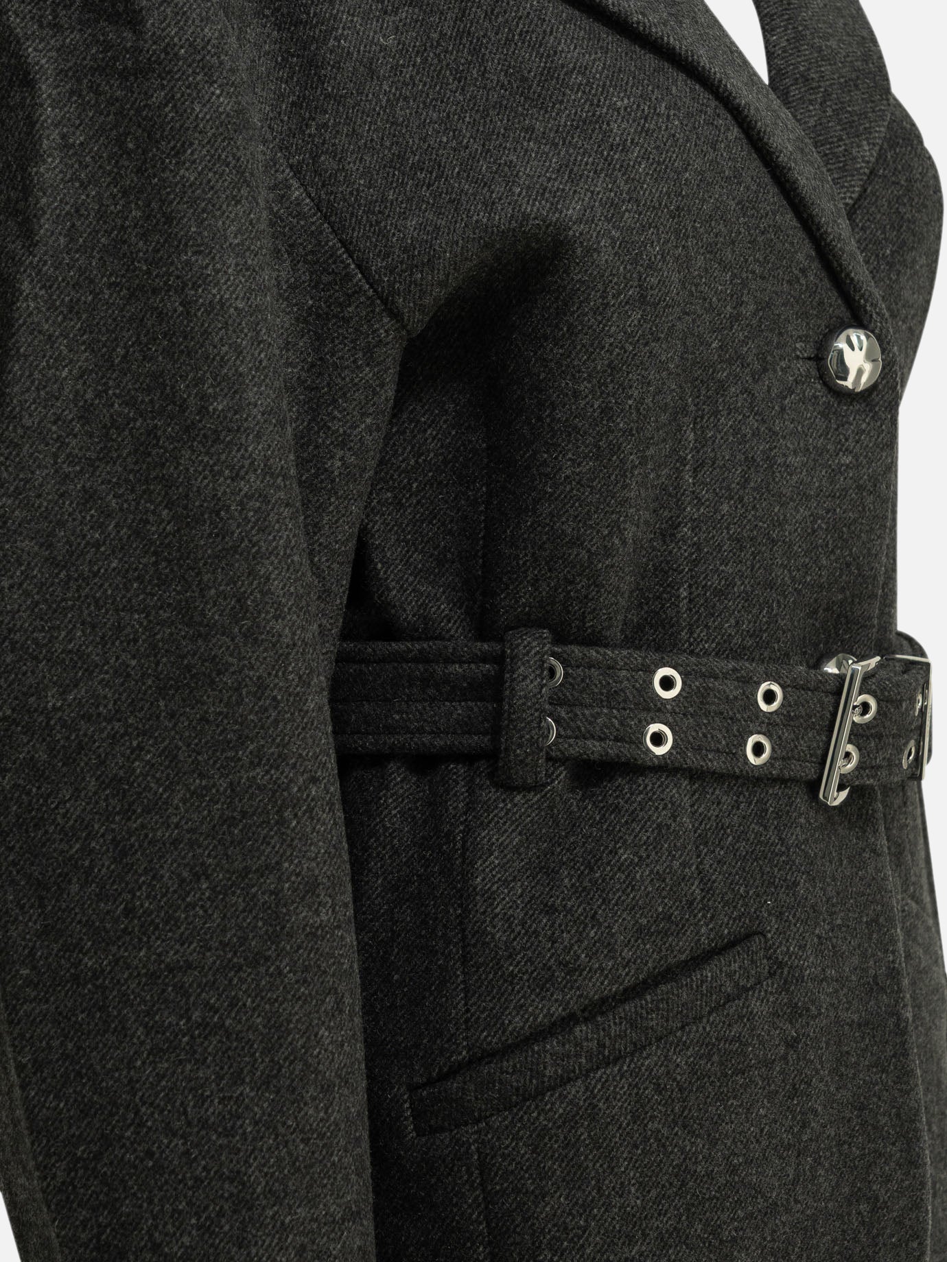 Quilted & Utility Jackets Solid colour  Black - Ganni Women | PDP | VIETTI Online Store | Zoom-Modal_6

